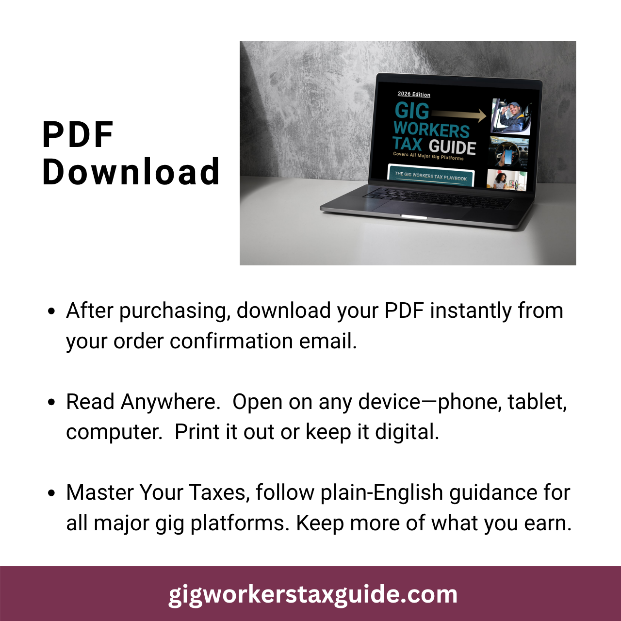 Gig Workers Tax Guide: 2026 Edition – Complete Tax Handbook for DoorDash, Uber, Instacart & Multi-App Gig Workers